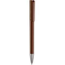 Bolígrafo con cuerpo a color y punta plateada personalizado