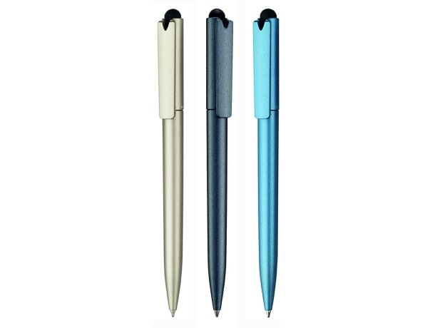 Bolígrafo moderno con acabado metalizado personalizado