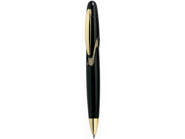 Bolígrafo a color con detalles dorados