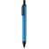 Bolígrafo en color metálico con detalles en negro azul