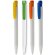 Bolígrafo de plástico con clip a color personalizado