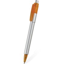 Bolígrafo en plata con color en clip y punta Stilolinea barato