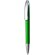 Bolígrafo metalizado con clip maxi verde