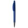 Bolígrafo giratorio con puntera cromada azul
