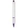 Bolígrafo de plástico con aro de color lila