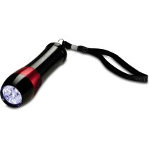 Linterna metálica color negro con detalles personalizada Linterna metálica color negro con detalles personalizada
