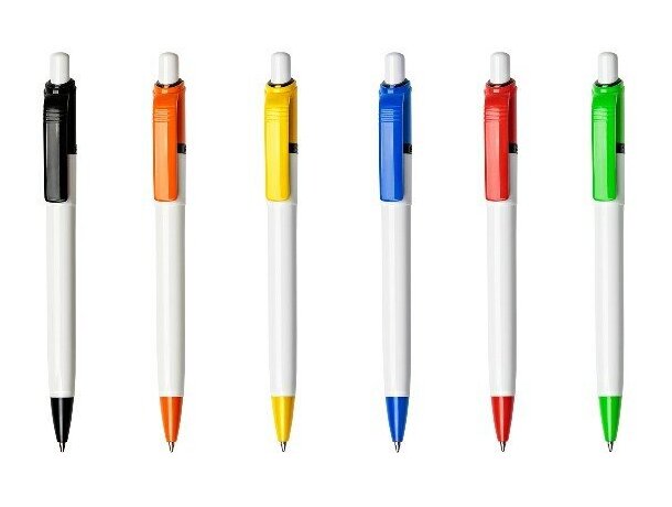 Bolígrafo en blanco combinado en colores merchandising