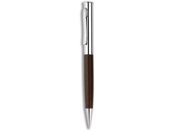 Bolígrafo de metal de piel cromado