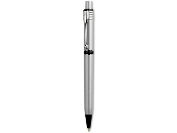 Bolígrafo elegante en plata con logo