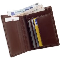 Cartera para tarjetas y billetes en piel