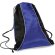 Bolsa mochila de nylon con rejilla transpirable azul