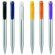 Bolígrafo plateado con clip a color personalizado