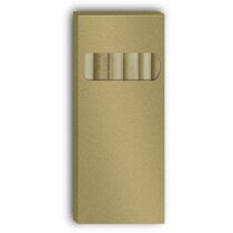 Estuche de cartón con 6 lápices de madera personalizado Estuche de cartón con 6 lápices de madera personalizado