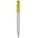 Bolígrafo de plástico con clip en color amarillo