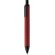 Bolígrafo en color metálico con detalles en negro rojo
