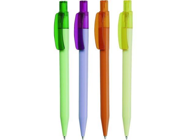 Bolígrafo de plástico en colores pastel