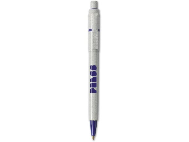 Bolígrafo de plástico blanco con colores grabado
