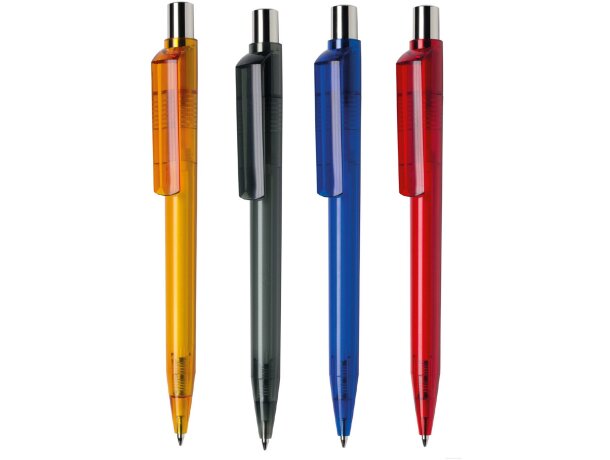 Bolígrafo transparente de colores merchandising