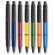 Bolígrafo a color con clip grande en negro merchandising