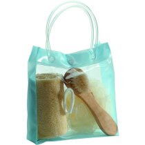 Set de baño en bolsa transparente barato