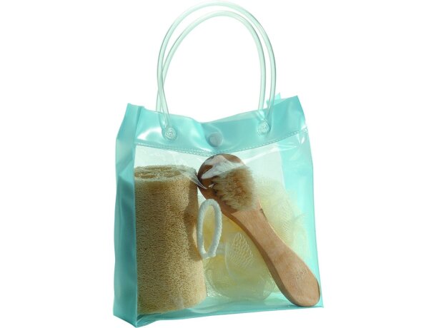 Set de baño en bolsa transparente personalizado Set de baño en bolsa transparente personalizado