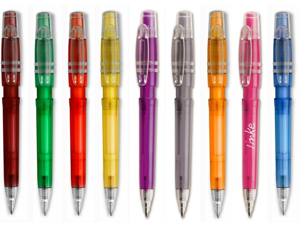 Bolígrafo traslúcido de colores Stilolinea personalizado