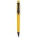 Bolígrafo de plástico con clip en negro amarillo
