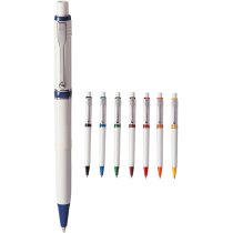 Bolígrafo de plástico blanco con color grabado