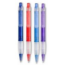 Bolígrafo de colores con detalles traslúcidos personalizado Bolígrafo de colores con detalles traslúcidos personalizado