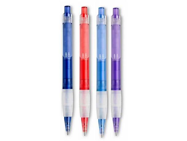 Bolígrafo de colores con detalles traslúcidos Bolígrafo de colores con detalles traslúcidos