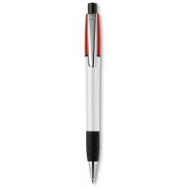 Bolígrafo de plástico blanco con clip cromado personalizado Bolígrafo de plástico blanco con clip cromado personalizado