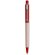 Bolígrafo de plástico en tonos pastel rojo