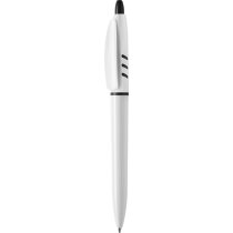 Bolígrafo de plástico en blanco con detalles en color Stilolinea personalizado