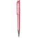 Bolígrafo con cuerpo transparente en colores rosa