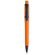 Bolígrafo de plástico con clip en negro naranja