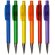 Bolígrafo transparente cromado de colores