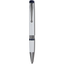 Bolígrafo blanco con aro central barato Bolígrafo blanco con aro central barato