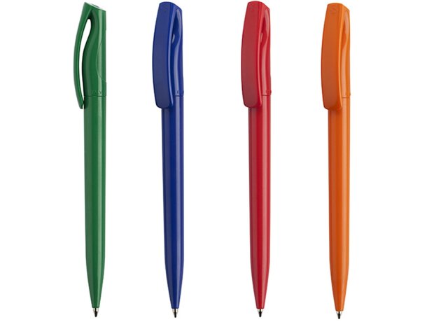 Bolígrafo en color de plástico con clip merchandising