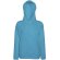 Sudadera ligera con capucha de mujer personalizada azul claro