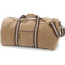 Bolsa de viaje de algodón con correas retro personalizada Bolsa de viaje de algodón con correas retro personalizada