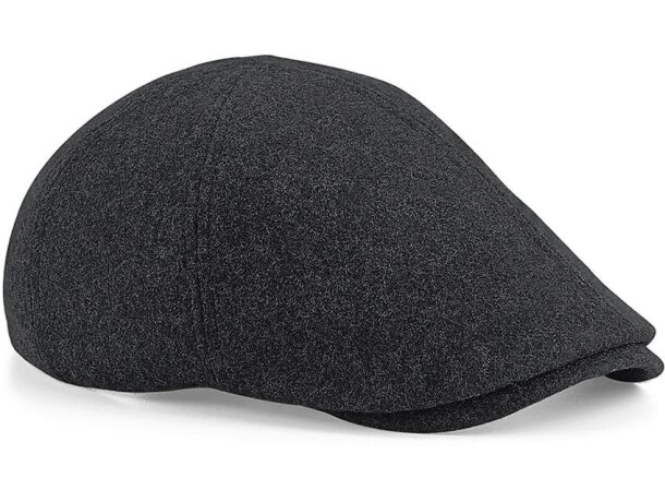 Boina de lana con hebilla Melton Wool Carbon marl  detalle 6