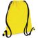 Mochila con cuerdas con bolsillo oculto Amarillo flúor/gris