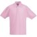 Polo de niños tejido mixto manga corta 180 gr personalizado rosa claro