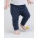 Pantalón bebé promocional para niños en viscosa. algodón orgánico 200 g/m2 Marino francés detalle 7