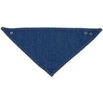 Babero bebé orgánico azul denim con dos corchetes