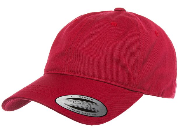 Gorra twill perfil bajo personalizadas para tu estilo único Rosa empolvado detalle 4