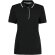 Polo Essential mujer piqué bicolor con contraste en cuello
