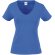 Camiseta cuello en V Valueweight de mujer personalizada azul royal
