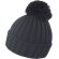 Gorro Quest poliacrílico pompón azul dobladillo