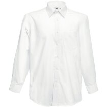 Camisa Popelina manga larga hombre  blanca